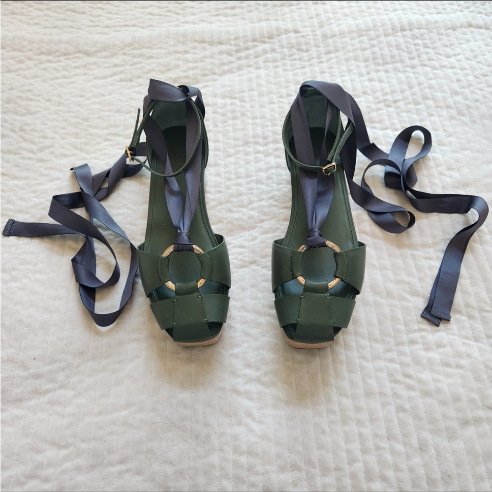 Ulla Johnson Mako platform leather sandals shoes